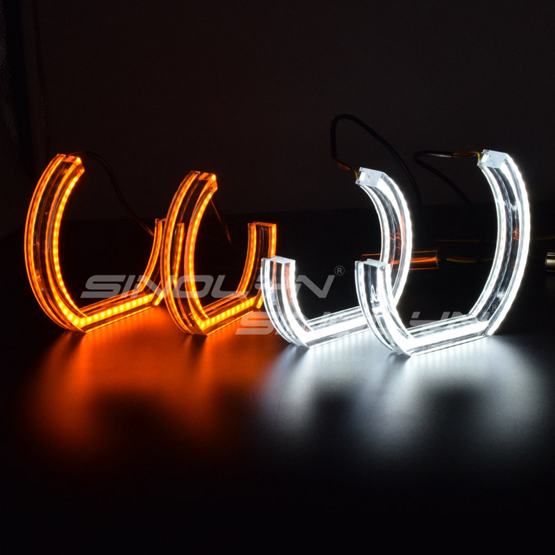 LED Angel Eyes pentru BMW E92 E90 E60 F30 F31 E82 F10 F13 Accesorii pentru lumini auto Tuning Semnalizator Halo 3D DTM LCI stil acrilic