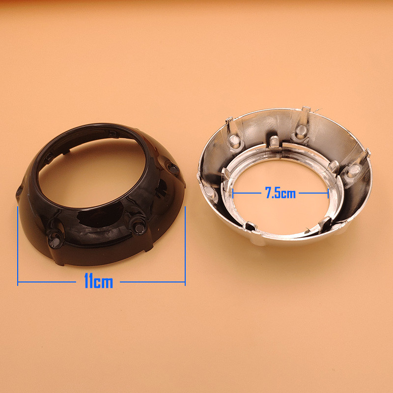 Auto stiil 3,0-tolline BiXenon projektori objektiiv Hõbedane Must Kaanid Maskid Kapuutsid koito q5 Hella WST esitulede tagantjärele DIY Style