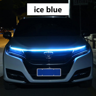 Auto LED-kapoti tuli, painduv riba, automaatne modifitseeritud esituli 12V auto päevasõidutulede riba DRL, lõigatud dekoratiivlamp