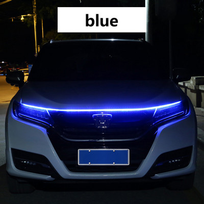 Auto LED-kapoti tuli, painduv riba, automaatne modifitseeritud esituli 12V auto päevasõidutulede riba DRL, lõigatud dekoratiivlamp