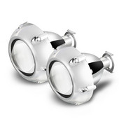 Προβολέας προβολέα αυτοκινήτου AILEO 2Pcs 2,5 ιντσών Universal Bi Xenon HID για GTl Silver Shrouds H4 H7 H8 H11 Motorcycle Headlight Projector