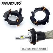 Apmatauto 2vnt Led H7 priekinių žibintų lemputės Adapteriai Laikikliai Pagrindas Skirtas VW Golf 5 Jetta MK5 Car style Laikiklis pakeisti originalų Pagrindą