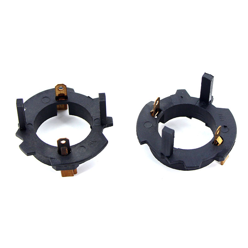 Apmatauto 2vnt Led H7 priekinių žibintų lemputės Adapteriai Laikikliai Pagrindas Skirtas VW Golf 5 Jetta MK5 Car style Laikiklis pakeisti originalų Pagrindą