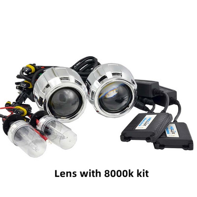 35w 2.5 Lentile de proiector Bixenon ascunse cu carcase Kit Xenon Kit de asamblare pentru mașină cu bec de balast potrivit pentru modelul de mașină h1 h4 h7 Modificare