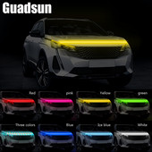 Guadsun LED RGB 150CM 180CM Headlight Hood Light APP Remote Strip Φώτα ημέρας Ευέλικτα διακοσμητικά φωτιστικά ατμόσφαιρας