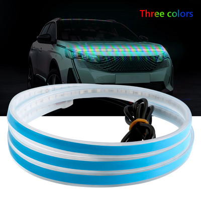 Guadsun LED RGB 150CM 180CM Headlight Hood Light APP Remote Strip Φώτα ημέρας Ευέλικτα διακοσμητικά φωτιστικά ατμόσφαιρας