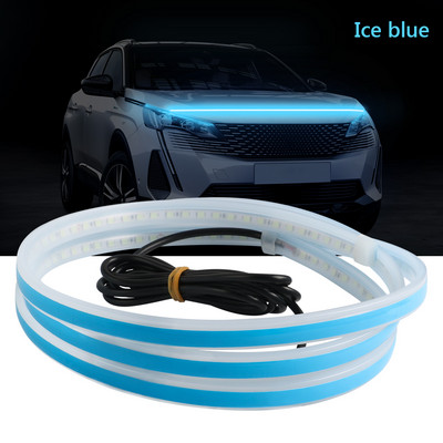 Guadsun LED RGB 150CM 180CM Headlight Hood Light APP Remote Strip Φώτα ημέρας Ευέλικτα διακοσμητικά φωτιστικά ατμόσφαιρας