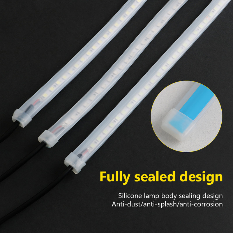 Guadsun LED RGB 150CM 180CM Headlight Hood Light APP Remote Strip Φώτα ημέρας Ευέλικτα διακοσμητικά φωτιστικά ατμόσφαιρας