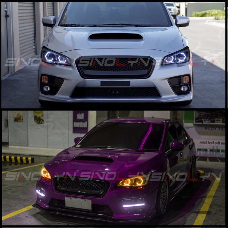 Sinolyn Hex Halo Angel Eyes DRL suunatulede lülitusrõngas LED-valgus valge kollane rõngas autodele esitulede autotooted