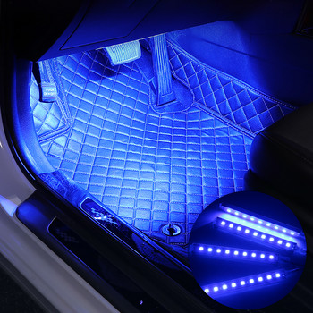 Αυτόματο Διακοσμητικό Φωτιστικό 9 LED 4 σε 1 Φώτα Ατμόσφαιρας Εσωτερικού Αυτοκινήτου με Αναπτήρα 5050 Φωτιστικά Ποδιών Αξεσουάρ αυτοκινήτου