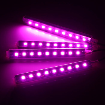 Автомобилна декоративна лампа 9 LED 4 в 1 Автомобилни интериорни атмосферни светлини със запалка 5050 Светлини за крака Автоаксесоари