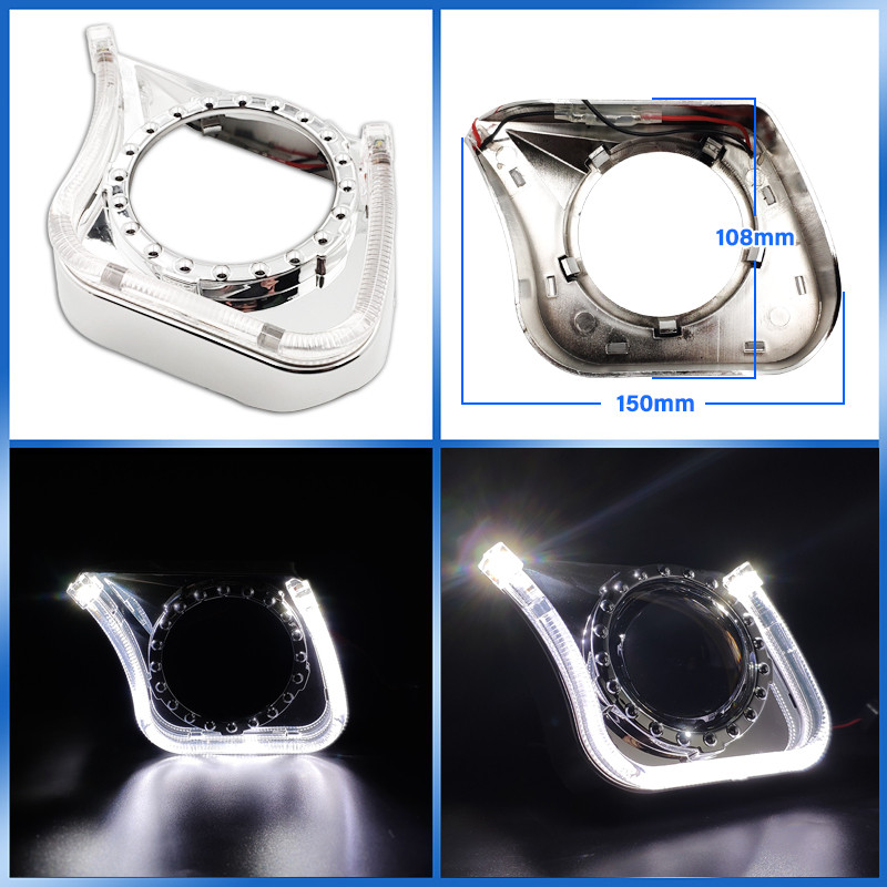 Angel Eyes Varjud Bi-Xenon Projektori Objektiivile 3.0 Hella 3R/Q5 Mask Kaaned Esitulede Objektiivid Autotarvikud Ajakohastamine DIY