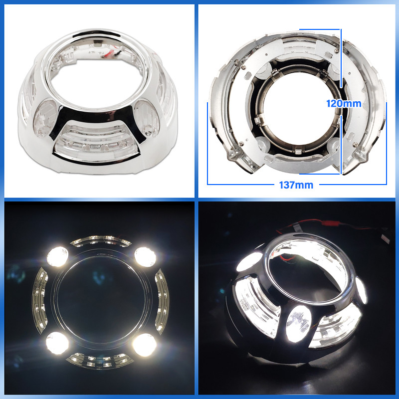 Angel Eyes Varjud Bi-Xenon Projektori Objektiivile 3.0 Hella 3R/Q5 Mask Kaaned Esitulede Objektiivid Autotarvikud Ajakohastamine DIY