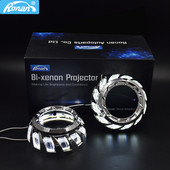 Ronan 2tk spiraal 110 mm valge COB inglisilmkatted 12 V päevasõidutuli 2,5-tollise 3,0-tollise projektori objektiiviga auto moderniseerimiseks