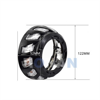 Ronan 2 τμχ σπειροειδής 110mm λευκό κάλυμμα αγγέλου COB 12V Φως ημέρας για προβολέα 2,5 3,0 ιντσών αναβάθμιση φακού αυτοκινήτου