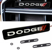 Accesorii pentru stilul mașinii ABS cromat Led Emblema pentru grilă pentru capota frontală pentru Dodge Challenger RAM 1500 încărcător Avenger Caliber