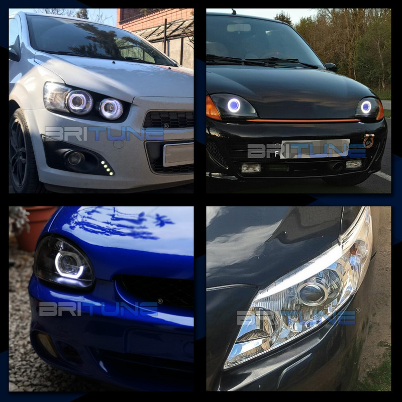 Automatikus lencsék Bi-xenon méhsejt projektor fényszóró tuning H7 H4 H1 LED Angel Eyes lencse 2.5 Super WST autós lámpák kiegészítők barkácsolás