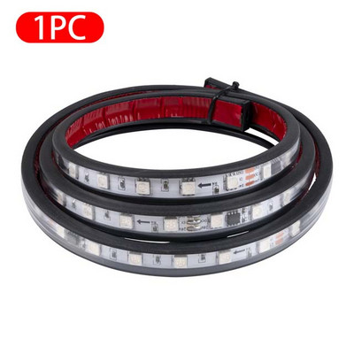 24V Strobe Running Streamer Φώτα λωρίδας LED για διακόσμηση φορτηγών φορτηγών Δυναμική πολύχρωμη λάμπα ατμόσφαιρας Ευέλικτο στυλ αυτοκινήτου DRL