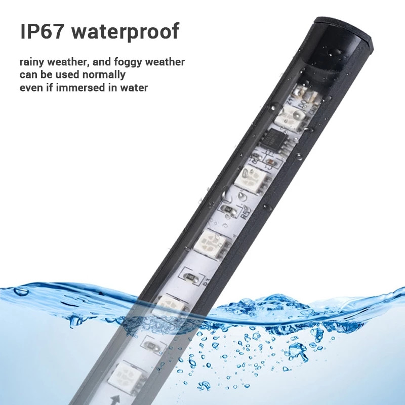 24V Strobe Running Streamer Φώτα λωρίδας LED για διακόσμηση φορτηγών φορτηγών Δυναμική πολύχρωμη λάμπα ατμόσφαιρας Ευέλικτο στυλ αυτοκινήτου DRL