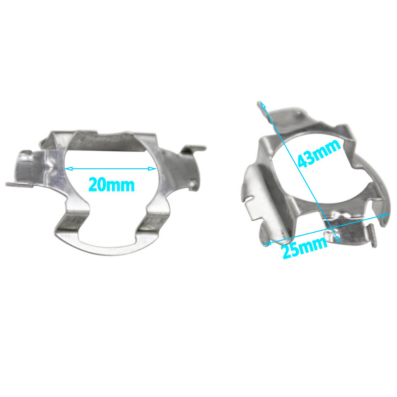 2 vnt H7 LED priekinių žibintų lemputės pagrindo laikiklio adapterio lizdo laikiklis, skirtas BMW/Audi/Bens/VW/Buick/Nissan priekinių žibintų pagrindo laikiklio adapteriui