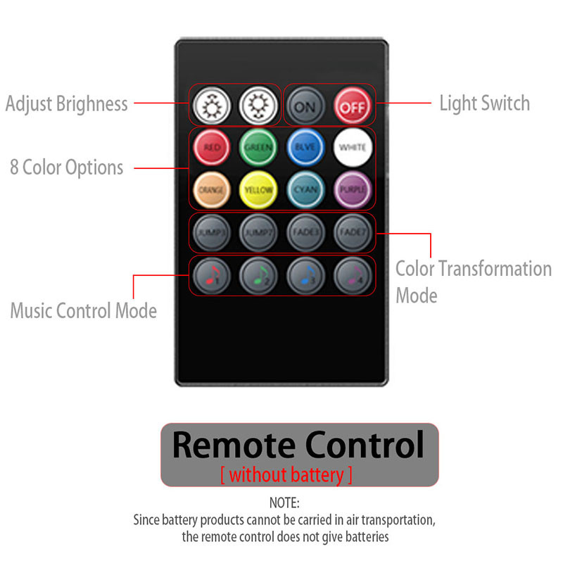 Lampă cu bandă LED pentru mașină Bec de decorare a podelei pentru picior RGB Lumină interioară pentru atmosferă Auto USB Telecomanda fără fir Control muzical Mod multiplu