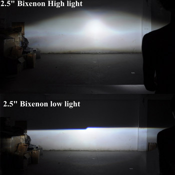H1 B6 LED Bixenon Hid Комплект за преобразуване на лещи за автомобилен проектор 42W 5200LM CSP Y11 Чипове Всичко в едно Чисто бяла 6000K Крушка за автомобилна лампа Направи си сам