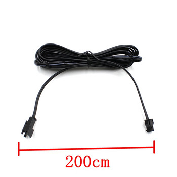 2M 2Pin SM EL Wire Extended Connectors Καλώδιο LED φωτισμού νέον Καλώδιο επέκτασης καλωδίωσης Εσωτερικό Atmosphere Party Lamp Αξεσουάρ