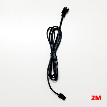 2M 2Pin SM EL Wire Extended Connectors Кабел LED неонова светлина Wiring Extension Wire Interior Atmosphere Party Lamp Аксесоари