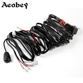 Aeobey 3M Car LED Light Bar Wire 12 24v 40A Κιτ καλωδίου καλωδίωσης για αυτόματη οδήγηση Offroad Led Work Lamp 1 Lead 2 Lead
