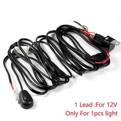 Aeobey 3M Car LED Light Bar Wire 12 24v 40A Κιτ καλωδίου καλωδίωσης για αυτόματη οδήγηση Offroad Led Work Lamp 1 Lead 2 Lead