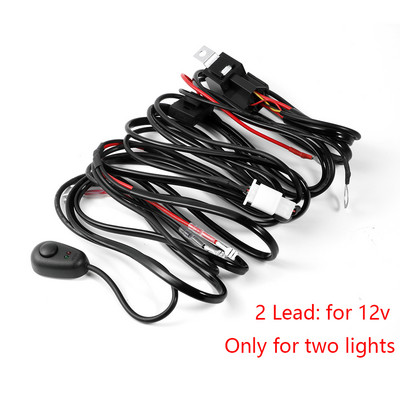Aeobey 3M Car LED Light Bar Wire 12 24v 40A Κιτ καλωδίου καλωδίωσης για αυτόματη οδήγηση Offroad Led Work Lamp 1 Lead 2 Lead