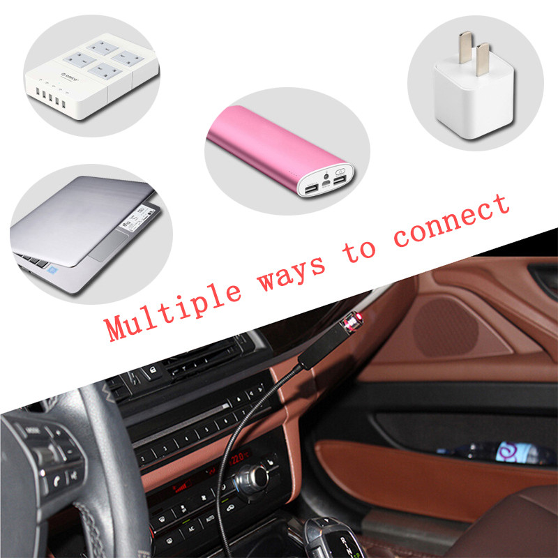 Automobilio stogas Star Light Vidinis LED Žvaigždėta Atmosfera Aplinkos USB Naktinės Šviesos Projektoriaus Šviesa Automobilio apdaila Galaxy Lights 5V