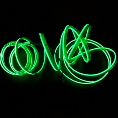 1M/2M/3M/5M Led-tuled auto interjööri jaoks Neoon-paindlik LED-riba valguse kaunistus Garlandi traattrossi toruliin 5 V USB-draiver