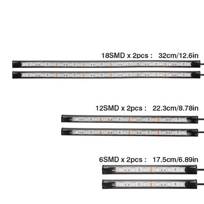 OKEEN Kit de bandă LED RGB Underglow pentru motociclete Control APP Impermeabil 5050SMD Lumină LED cu efect de sol strălucitor pentru subsol