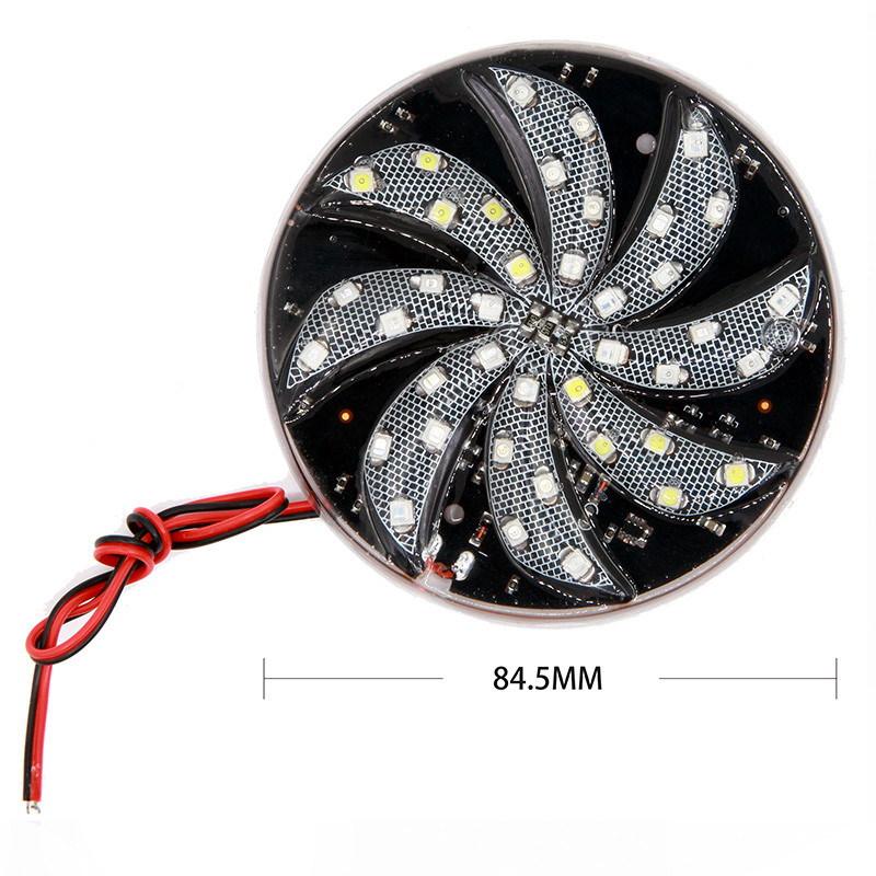 2X autostiil Auto 40LED Ümmargune dekoratiivtuli Vilkuv Hoiatuspööre Tuled veekindlad Tuliriba Liiklusohutuse majakas