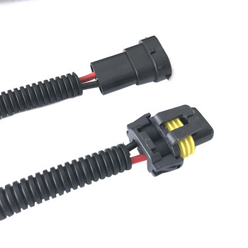2 бр. H11 до 9005 HB3 9006 HB4 конектор за преобразуване на кабели за кабели на фарове щепсел за фарове за мъгла 2,5 mm част от конектора за гнездо за кабел