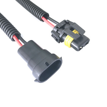 2 бр. H11 до 9005 HB3 9006 HB4 конектор за преобразуване на кабели за кабели на фарове щепсел за фарове за мъгла 2,5 mm част от конектора за гнездо за кабел