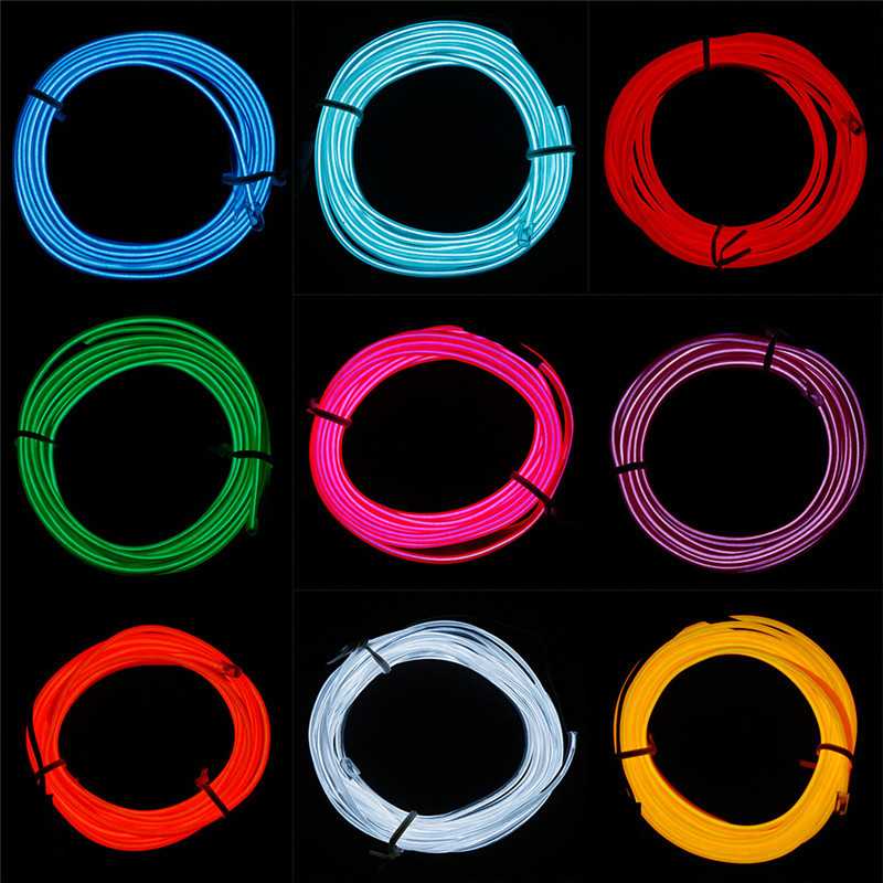 Nova 3M 12V LED svjetiljka za automobile Fleksibilna svjetiljka za auto interijer Dekorativna atmosfera Žičana traka Hladno LED svjetlo Odgovara svim automobilima DC 12V