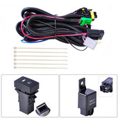 H11 Πλεξούδα καλωδίωσης προβολέων ομίχλης 12V 40A Υποδοχές Σύνδεσμος καλωδίων Ενδείξεις LED Κιτ διακόπτη Ρελέ Φωτιστικό LED ομίχλης Φώτα εργασίας