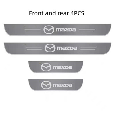 Tere tulemast pedaalituled jaoks Mazda 2 3 6 BM GJ Demio CX3 CX5 CX8 CX9 Axela auto pedaali ukseläve teevalgustid Led valguse auto lisavarustus