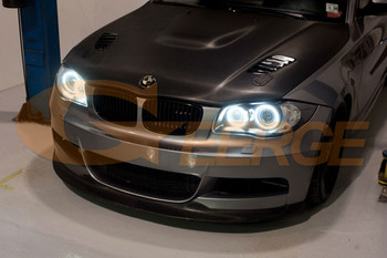 За BMW 1 Series E81 E82 E87 E88 фарове Отлични ултра ярки CCFL ангелски очи Halo Rings Дневна светлина Автомобилен стайлинг