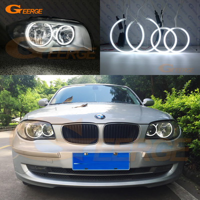 За BMW 1 Series E81 E82 E87 E88 фарове Отлични ултра ярки CCFL ангелски очи Halo Rings Дневна светлина Автомобилен стайлинг