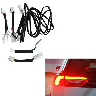 Toyota RAV4 2019-2021 modifitseeritud tagatulede piduritulede juhtmestik jaoks Kõik esiletõstetud tagumised pidurituled