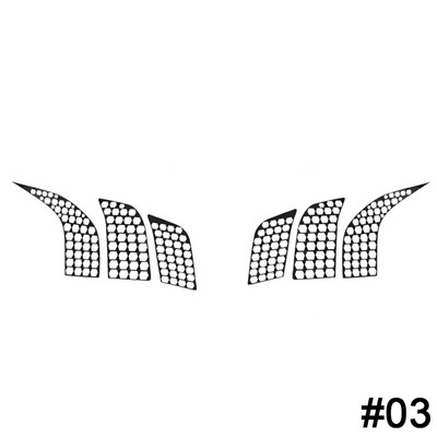 Pentru Peugeot 3008 4008 5008 3008GT 2017-2019 Capac lămpii farului spate auto Autocolante de tip fagure Protector Decorație Decal