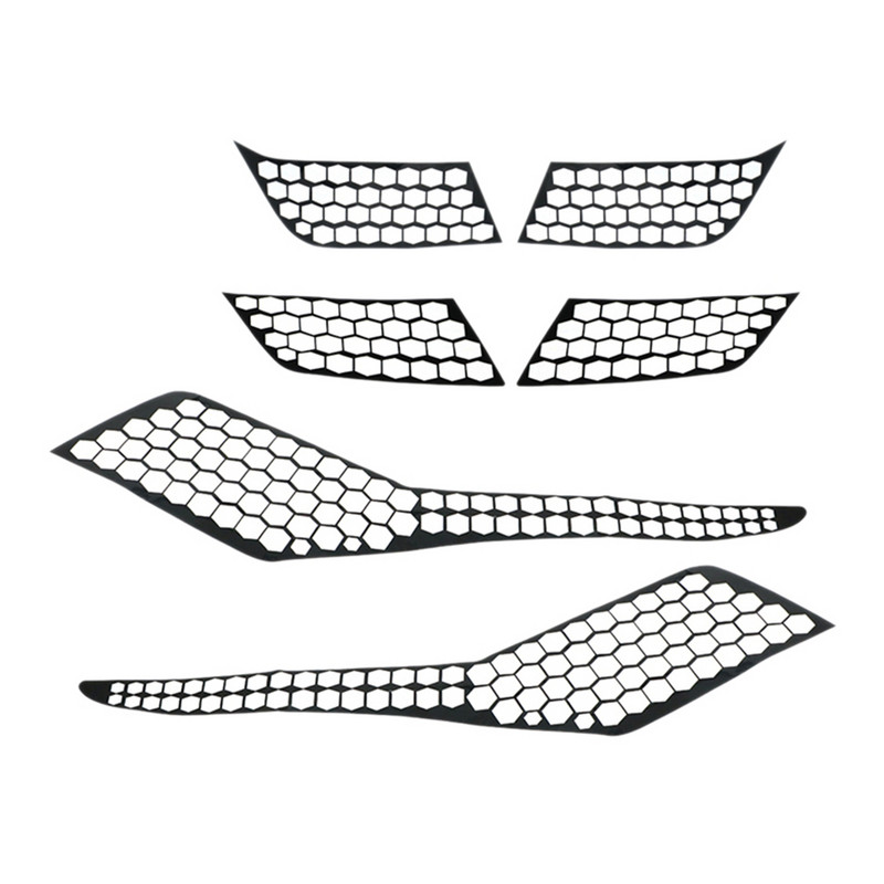 Pentru Peugeot 3008 4008 5008 3008GT 2017-2019 Capac lămpii farului spate auto Autocolante de tip fagure Protector Decorație Decal