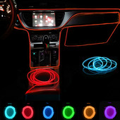 Lumină LED cu sârmă EL pentru interior, bandă cu LED-uri ambientale, Ghirlanda de iluminat cu neon, sârmă, sârmă, decorare, tuburi flexibile, culori 1M/3M/5M