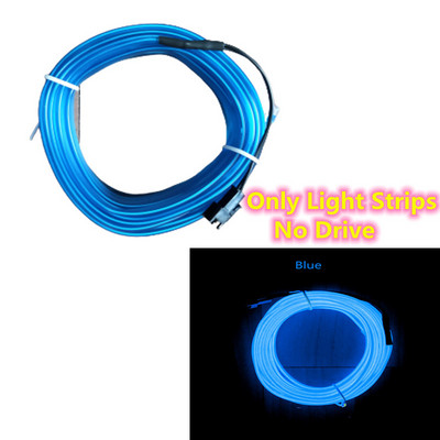 Lumină LED cu sârmă EL pentru interior, bandă cu LED-uri ambientale, Ghirlanda de iluminat cu neon, sârmă, sârmă, decorare, tuburi flexibile, culori 1M/3M/5M