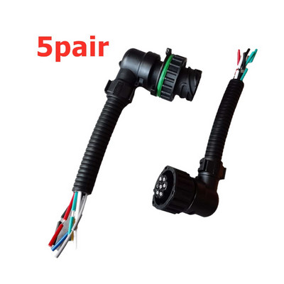 Γυναικείο αρσενικό βύσμα αυτοκινήτου 10x 7 ακίδων για Volvo FH Heavy Truck για Mercedes-benz Actros Συναρμολόγηση πίσω φαναριού Σύρμα σύνδεσης για dongfeng