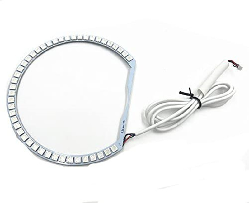 Bowen RGB Led angel eye priekinis žibintas Daugiaspalvis nuotolinio valdymo pultas spalvinga diafragma BMW E36 E38 E39 E46 4x131 mm Priedai