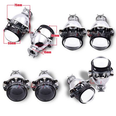 Sinolyn 2,0 ιντσών Angel Eyes LED DRL Bi Xenon Φακός Προβολέα για Μίνι Φακοί Αυτοκινήτου Προβολέα H4 H7 Χρήση H1 HID Tuning DIY